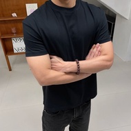 GTAL American Solid Color T-Shirt Solona Fabric Skinny Sports Plus Size Men's Clothing Quick-Drying 