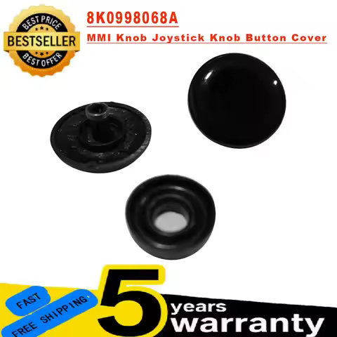 8K0998068 , 8K0998068A , 8K0 998 068 A Bright Matte Black MMI Knob Joystick Button Repair Kit for Au