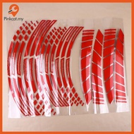 Pinkcat 21/18 Inch's For Triumph Reflective Motorcycle Wheel Stickers Hub Decal Rim Stripe (PVC Moto