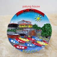 Fridge Magnet Fridge Magnet Souvenir Country Bulgaria Bulgary Round