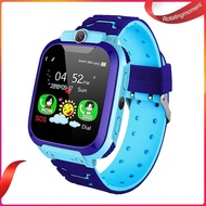 ❤ RotatingMoment  Q12 Non-Waterproof Heart Rate LBS Locator Kids Smart Watch Phone (Blue) *
