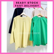 LI-MOON WOMEN COTTON BLOUSE baju perempuan lengan panjang muslimah blouse muslimah blouse cotton blo