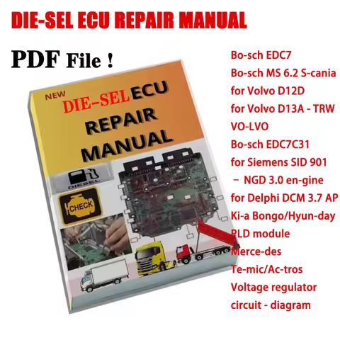 For DIESEL ECU REPAIR MANUAL ECU Teaching PDF File Include Module Mappings Pinouts Defect Tips Car D