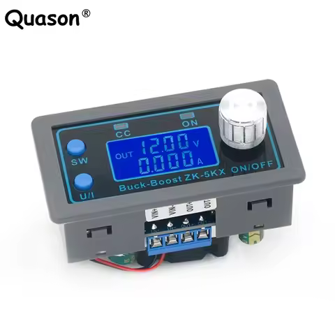 ZK-5KX DC DC Buck Boost Converter CC CV 0.6-36V 5A 5V 6V 12V 24V 80W Power Module Adjustable Regulat