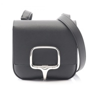 【二手】愛馬仕 (Hermes) Della Cavalleria 迷你黑皮革女單肩包