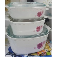 Corningware Pink Daisy 3 Brothers