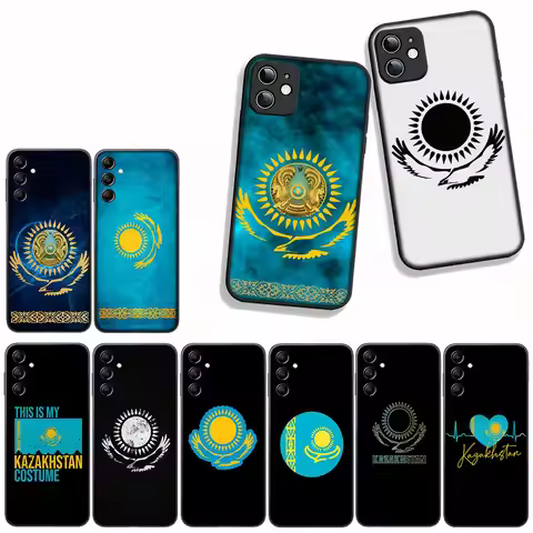 for Xiaomi Redmi Note 14 12 13 ProPlus A3 Pro Plus 12C 13C 14C 5G Phone Cover Case Kazakhstan Flag