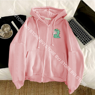 hoodie wanita pink switer cewek terbaru 2021 korea sweter korean style warna ping hodie wanita kekin