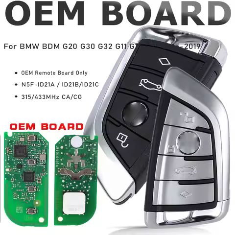 OEM Board Smart Remote Key 315MHz CA / 434MHz CA CG Fob for BMW BDM G20 G30 G32 G11 G15 G29 2015-201