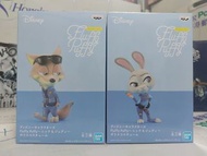 日版 Banpresto Disney Zootopia 優獸大都會 Fluffy Puffy 阿力 朱迪 一對 brand new