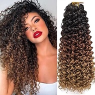 8 Packs Curly Crochet Hair GoGo Curl Crochet hair for Women Deep Wave Braiding hair,Synthetic Bohemi