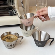 Coffee Extraction Cup Stainless Steel Measuring Cup Espresso Connector Espresso Machine Ounce Cup 10