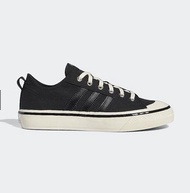 adidas NIZZA RF 74 運動 休閒鞋 百搭 帆布 皮革 籃球 滑板 黑 米白 男 女  Originals 愛迪達 三葉 膠底 復古 GX8485 US8(26cm)