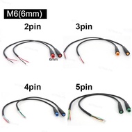 1pair Mini M6 6mm 2 3 4 5 Pin Waterproof Cable M6 Solar Panel Terminal Plug Signal Connecting Sensor
