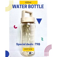 WATER BOTTLE 600 ml. SIZE 7 X 7 X 24 cm. Capacity 600