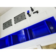 Blue Top Filter Box (2.3 feet) 27" x 5" x 4.5" For Aquarium Kotak Bekas