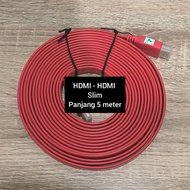 HDMI to HDMI Slim Cable 5 Meter Cable 5 m