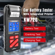 Konnwei KW720 Car Battery Tester with Printer 6V/12V/24V 100-2000 CCA Battery Load Tester Cranking C