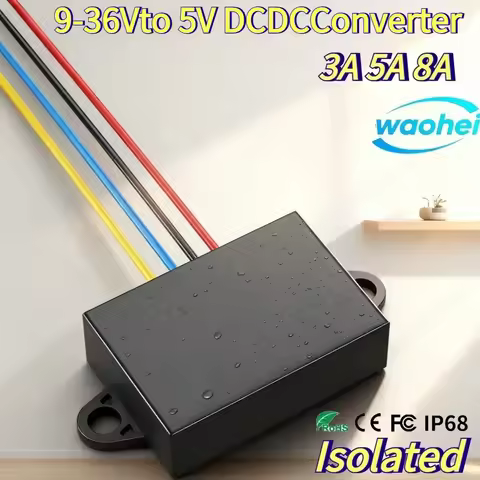 Isolated 9-36V to 5V 3A 5A 8A DC Step Down Converter Regulator Stabilizer Buck Module Power Supply A