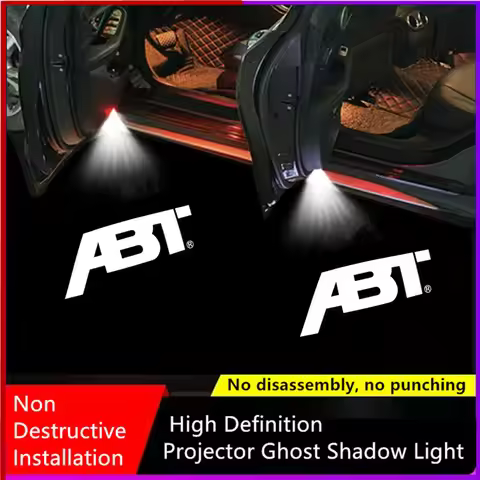 2PCS Led Car Door Welcome Lamp 3D Projector Ghost Shadow Light for ABT A6 RS6 S5 S4 A8 A4 A1 A3 SQ7 