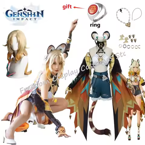 Xilonen Cosplay Costume Game Genshin Impact Xilonen Costume wig Full Sets Outfit Uniform Anime Role 