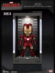 野獸國 鋼鐵人 MK4 格納庫 MEA-015 Q版發光【美國隊長 雷神 薩諾斯 蜘蛛人 浩克 黑豹 非hot toys