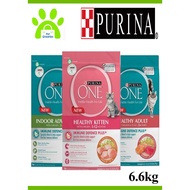 Purina One 6.6kg Dry Cat Food (Kitten/Adult/Indoor)