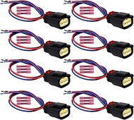 8pcs Ignition Coil Connector Compatible with Ford Lincoln 2007-2017 C-Max Edge Explorer F-150 F-250 