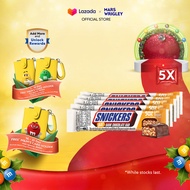 -MINGYUs Favorite- [Bundle of 5] Snickers Oat Dark Chocolate Sugar Reduction 38g Chocolate / Recharg