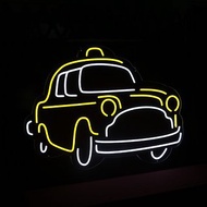 出租車Taxi霓虹燈LED發光字Neon Sign兒童玩具卡通廣告餐廳
