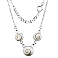 925 Sterling silver Shiva Eye Necklace  Silver Necklace  Spiritual Shiva eye necklace