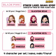 Blackpink BTS Straykids Name Label Sticker Stationery Stationery Custom Children's Name Kpop Cute Sticker Character Book Sticker School Stationery