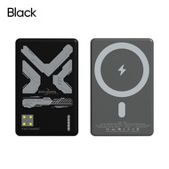 GOOJODOQ 5000mAh 1cm Ultra Slim Magnetic Power Bank Fast Wireless Charger 18W type C อินพุตชาร์จสําห