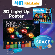 4M KidzLabs 3D Solar System Light-up Poster - 4M Steam Education Toys