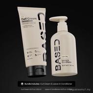 BASED Curly Duo: Premium Non-Toxic Curl Cream & Leave-In Conditioner Bundle - Defines Curls, Control