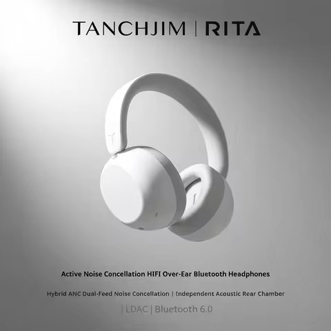 TANCHJIM RITA HiFi Bluetooth Headset Wireless/Wired LDAC ANC・ENC 40mm DMT5 Dynamic Driver Bluetooth 