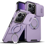 For Honor X7d X7C X6C X5C Plus 5G X5C+ 4G 5G 2025 Case Shockproof Armor Slide Magnetic Casing Ring S
