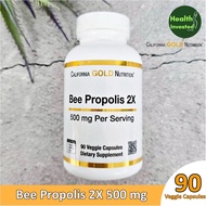 <California Gold Nutrition> Bee Propolis 2X 500 mg 90 Veggie Capsules B