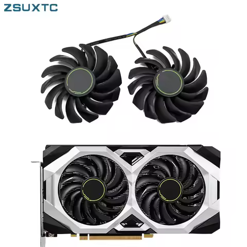 2pcs/lot PLD09210S12HH GTX 1660 1660Ti fan For msi GeForce GTX 1660 SUPER Ti VENTUS XS Graphics Card