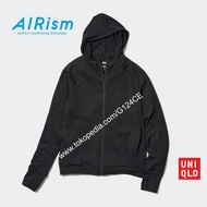 PROMO JAKET WANITA UNIQLO AIRism HOODIE UV PROTECTION MESH 426968