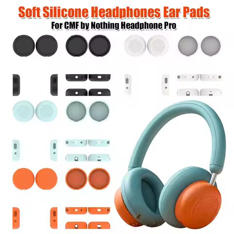 Soft Silicone Headphones Ear Pads Compatible for CMF by Nothing Headphone Pro Soft Washable Ear Cups