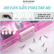 8D ready-made eyelashes volume mix 8-13, 9-15mm, C-CC-D curl, Artificial Eyelashes, Eyelash extensio