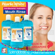 [ SPLENDIDEALS SG ] PEARLIE WHITE FLOURIDE ANTI BACTERIAL MOUTH RINSE | MOUTH WASH 750ML - BAD BREAT