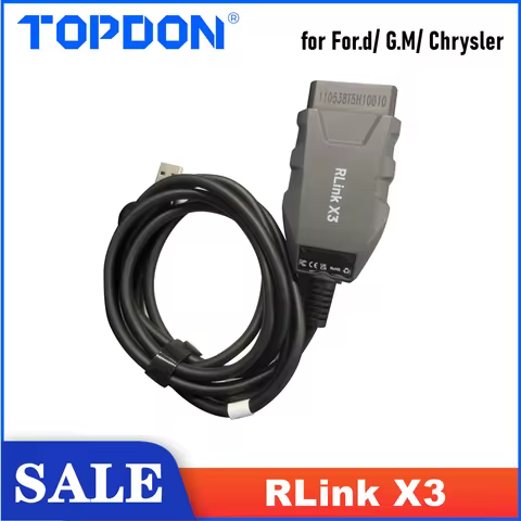 TOPDON RLink X3 Car Diagnostic Tool for US Brand - For D.D, G.M, Chrysler Used with GDS2/ Tech2Win/F