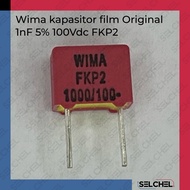 Wima FKP2 1nF 100V 5% Kapasitor Film Original 1000pF Box Untuk Audio Filter Timing PSU SMPS