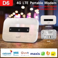 Unlimited 4G LTE D6 pocket WiFi router Portable Wifi Modem MIFI Router Unlimited Hotspot D6