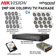 Hikvision CCTV 2MP HIK ColorVu TVI 32 Channel Package C4
