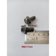 HIJAU 8x17 Green Cap Bolt Key 12 Flange Bolt