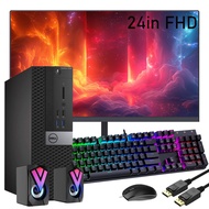 Dell OptiPlex 7040 SFF Desktop PC w/ 24in FHD Monitor, 7040 SFF Desktop PC Core i5-6500T, 16GB RAM, 