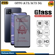 Tempered Glass Oppo A73 A73 5G Anti-Scratch Glass Full Cover Screen Protector Elegant